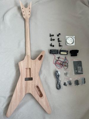 Diy Electric Guitar Kit Dimebag ML Style Mahogany Body Rosewood Fretboard Left Hand