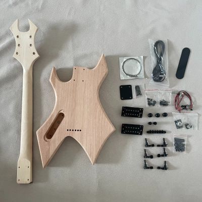 Unfinished Warlock Extreme BC Electric Guitar DIY Kit Warbeast Maple Neck Solid