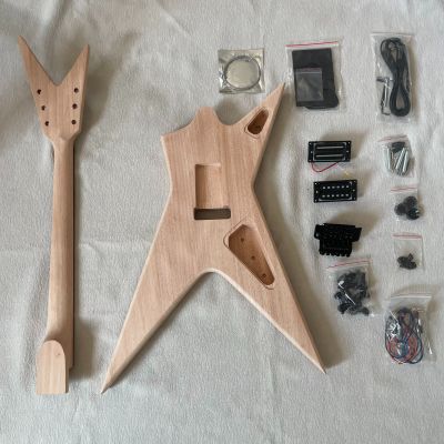 DIY Electric Guitar Kit Dimebag Stealth Style Mahogany Body Rosewood Fretboard  Left Hand