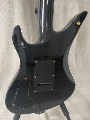 Synyster Gates Custom Electric Guitar Black Gold Stripes HH Pickups 6 Strings