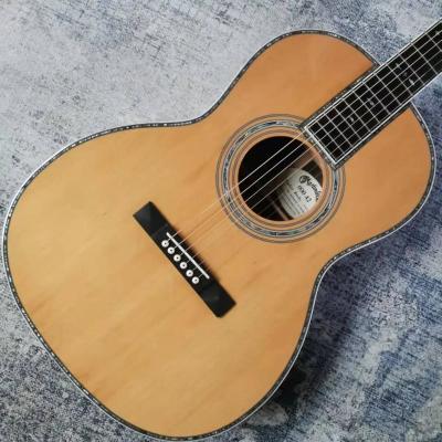 Handmade ooo42 Series Fingerstyle Acoustic Electric Guitar Top Solid Spruce