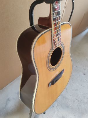 Factory Customized Ice And Fire All Veneer Acoustic Guitar, Bathed In Fire