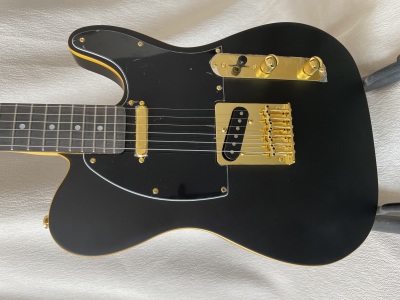 Classic Version Tele Electric Guitar Matte Black Color Mahogany Body Maple Neck