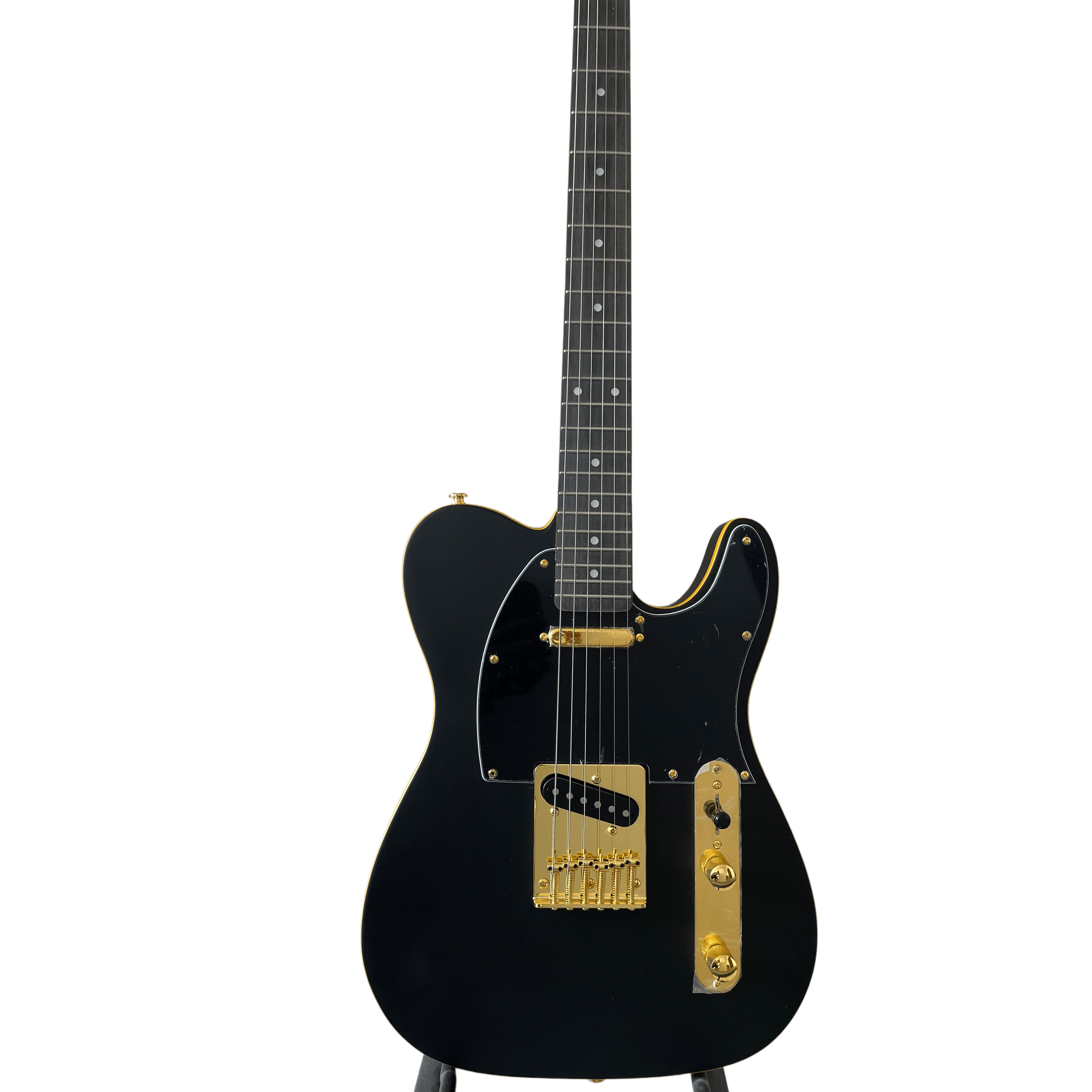 Classic Version Tele Electric Guitar Matte Black Color Mahogany Body Maple Neck