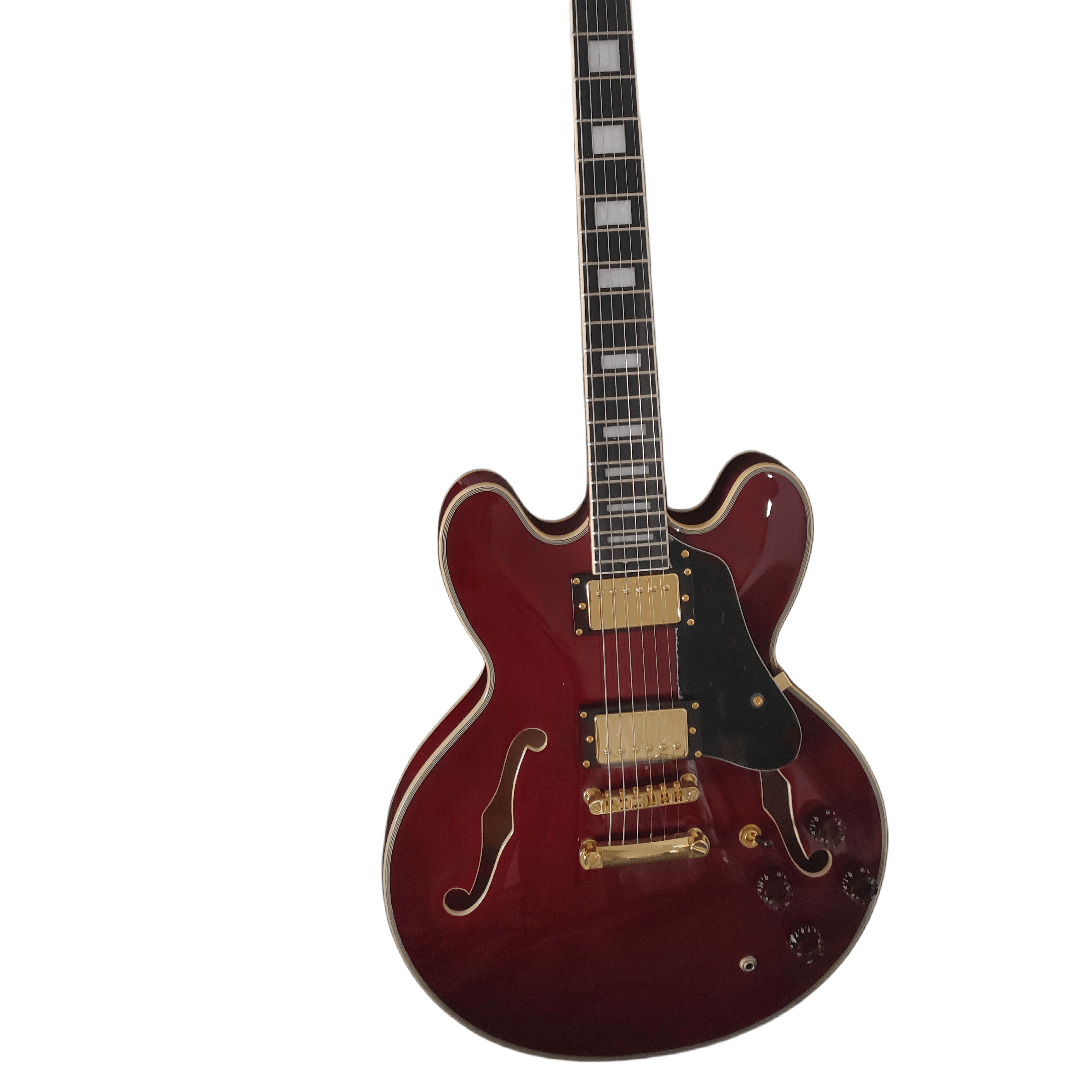 Higher Quality 335 Jazz Half Hollow Electric Guitar Gold Hardware Accessories Red