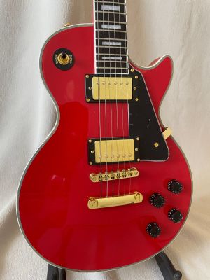 Classic Red LP Electric Guitar Gold Accessories Mahogany Body Rosewood Fretboard