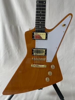 1958 Korina Explorer Electric Guitar Gold Hardware HH Pickups Original Wood