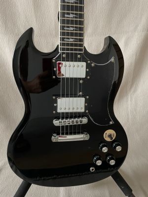 Custom OEM Factory SG Model G400 Black 6 Stings Electric Guitar