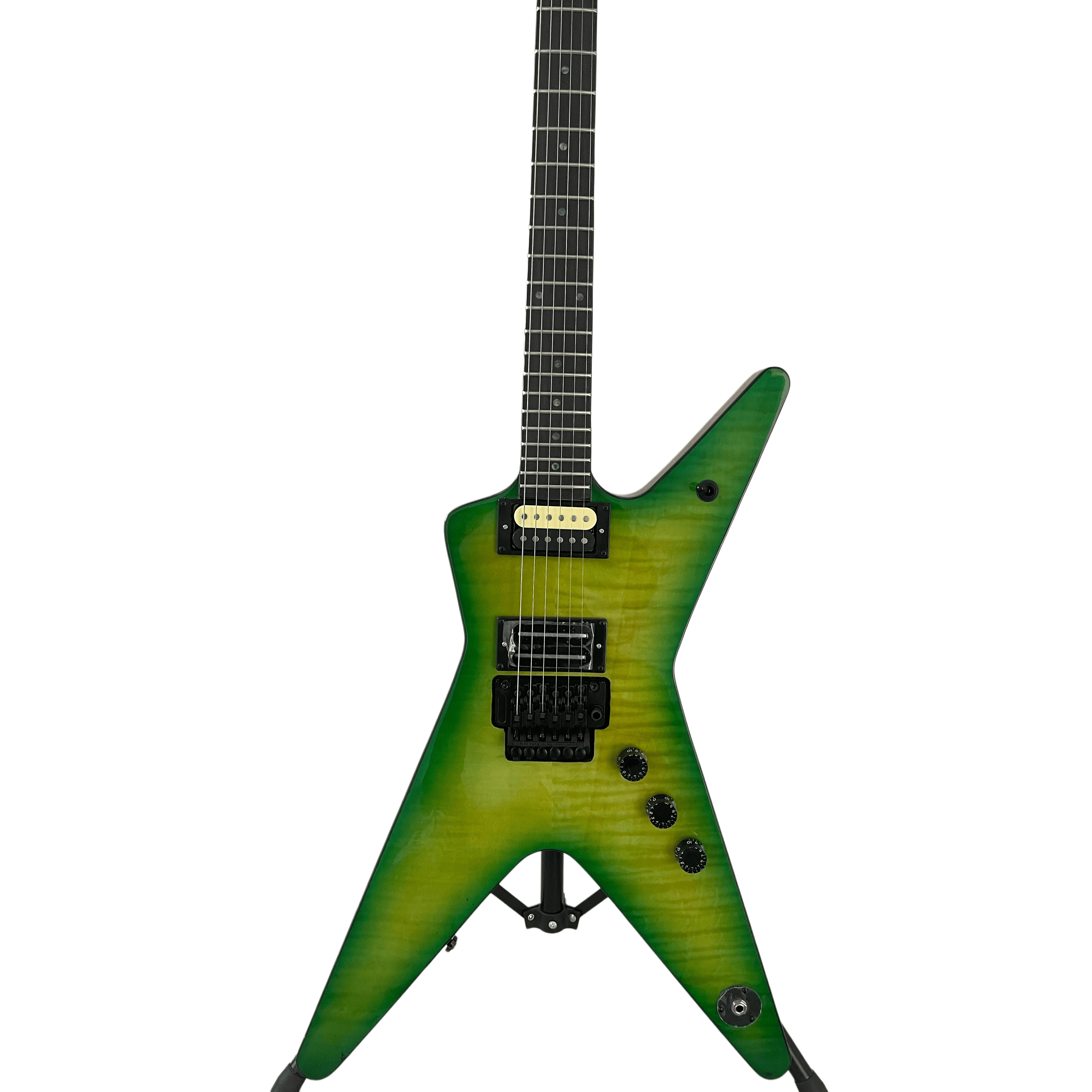 Dimebag Darrell Signature Model  Electric Guitar Flame Maple Top Floydrose vibrato Green