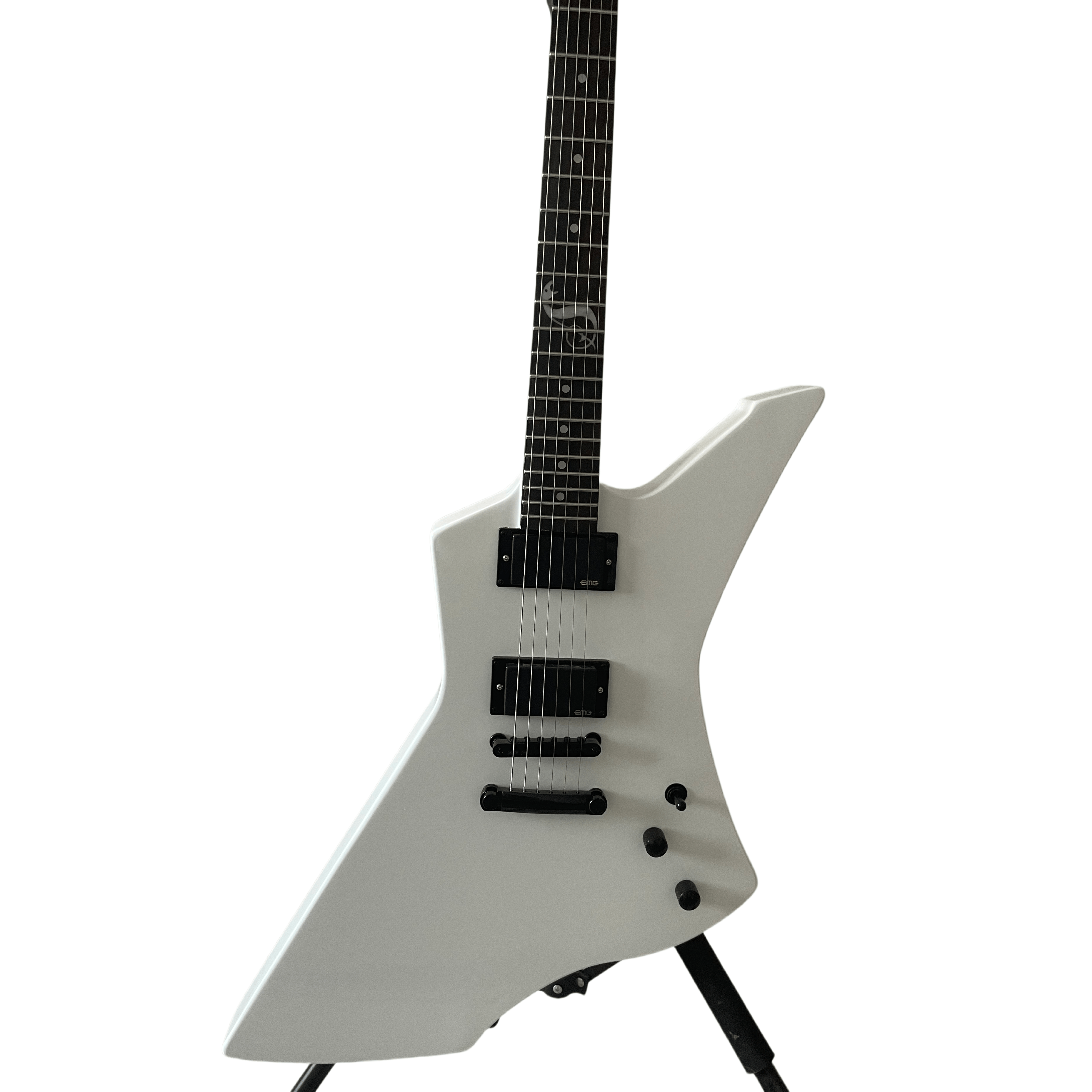 Snakebyte Electric Guitar Active Pickups White Mahogany Body RosewoodFingerboard