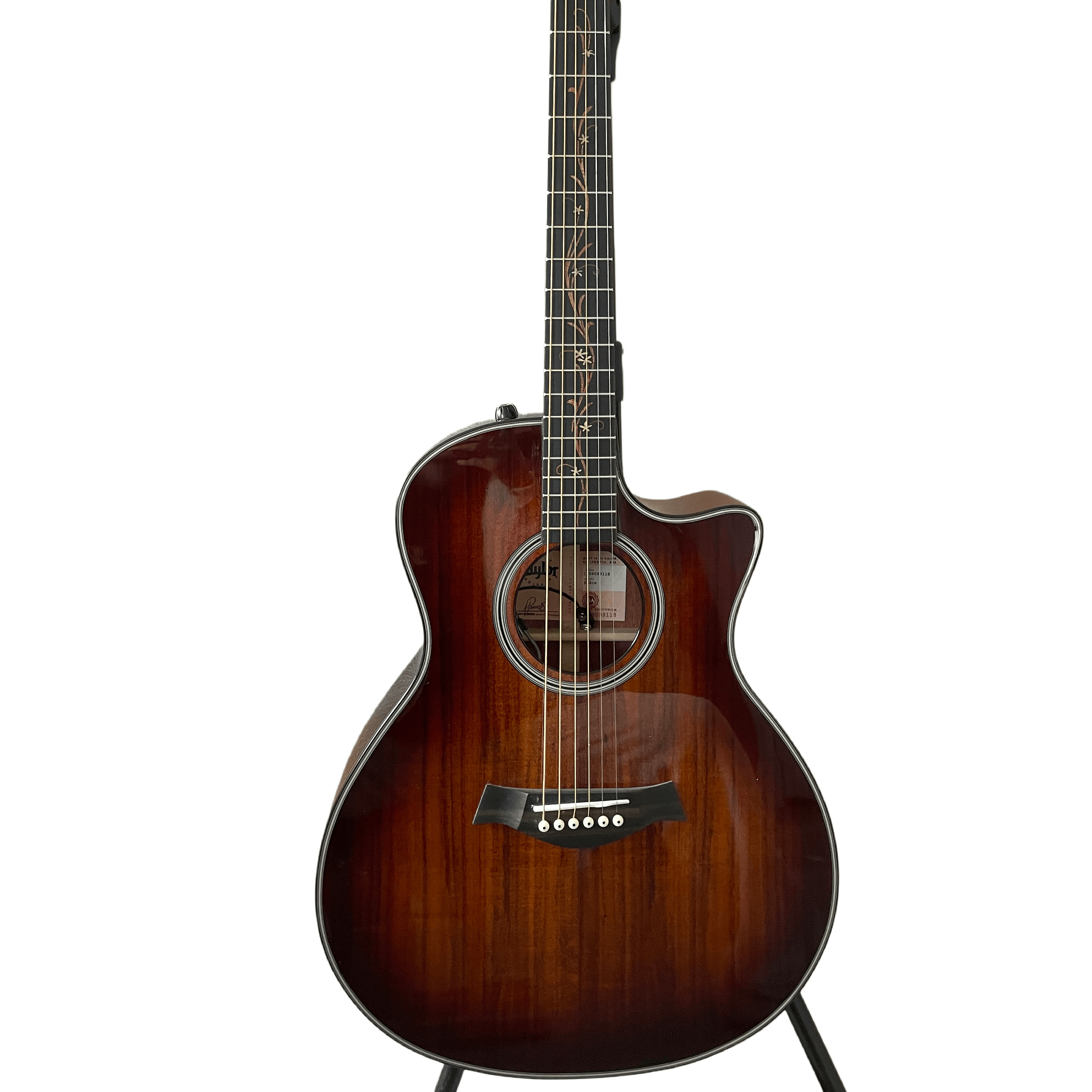 41 Inch K24 Acoustic Guitar All Koa Wood Cutaway Body Ebony Fingerboard Electric Guitar