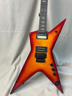 OEM Dimebag Darrell Stealth Electric Guitar Cherry Flame Maple Veneer Floydrose vibrato