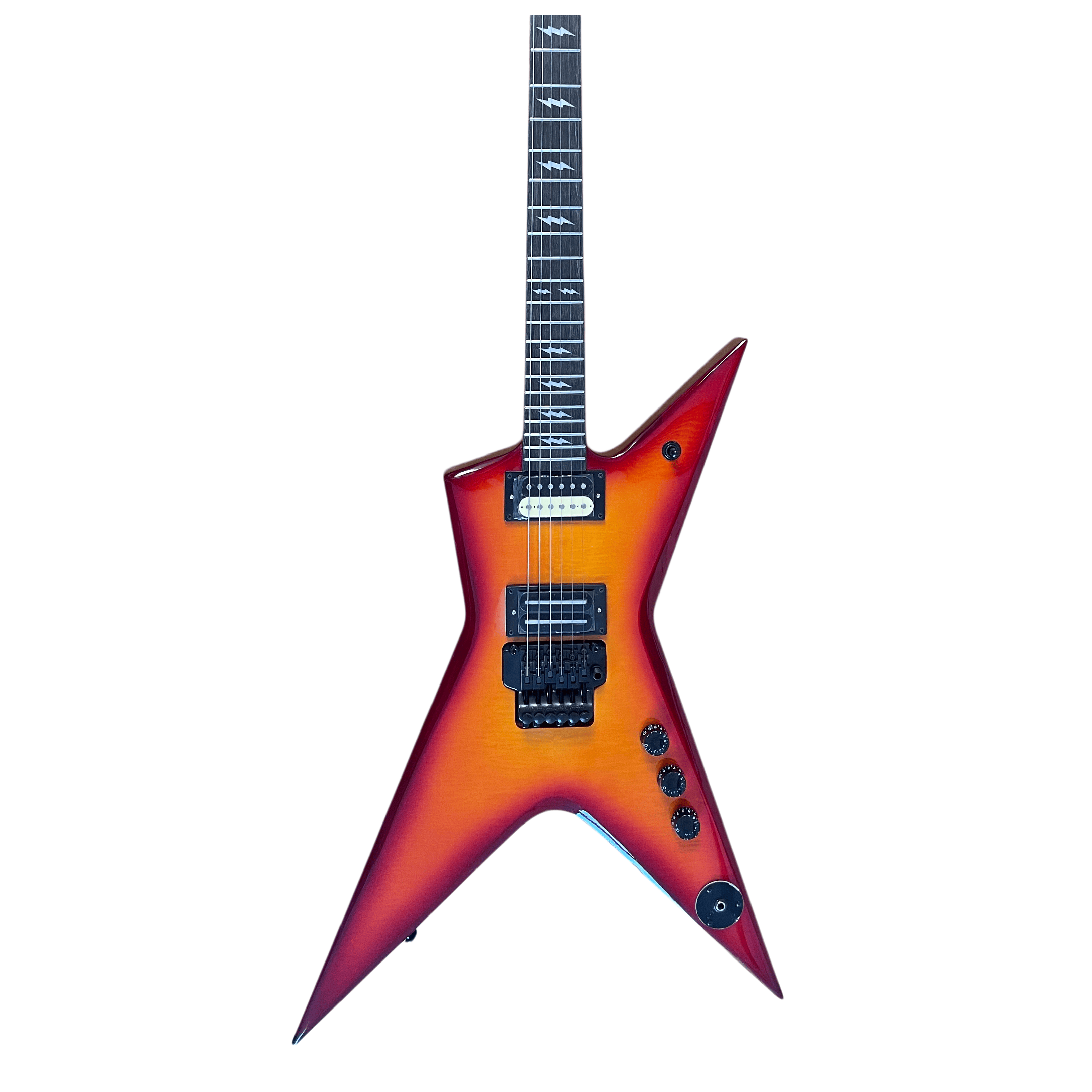 OEM Dimebag Darrell Stealth Electric Guitar Cherry Flame Maple Veneer Floydrose vibrato