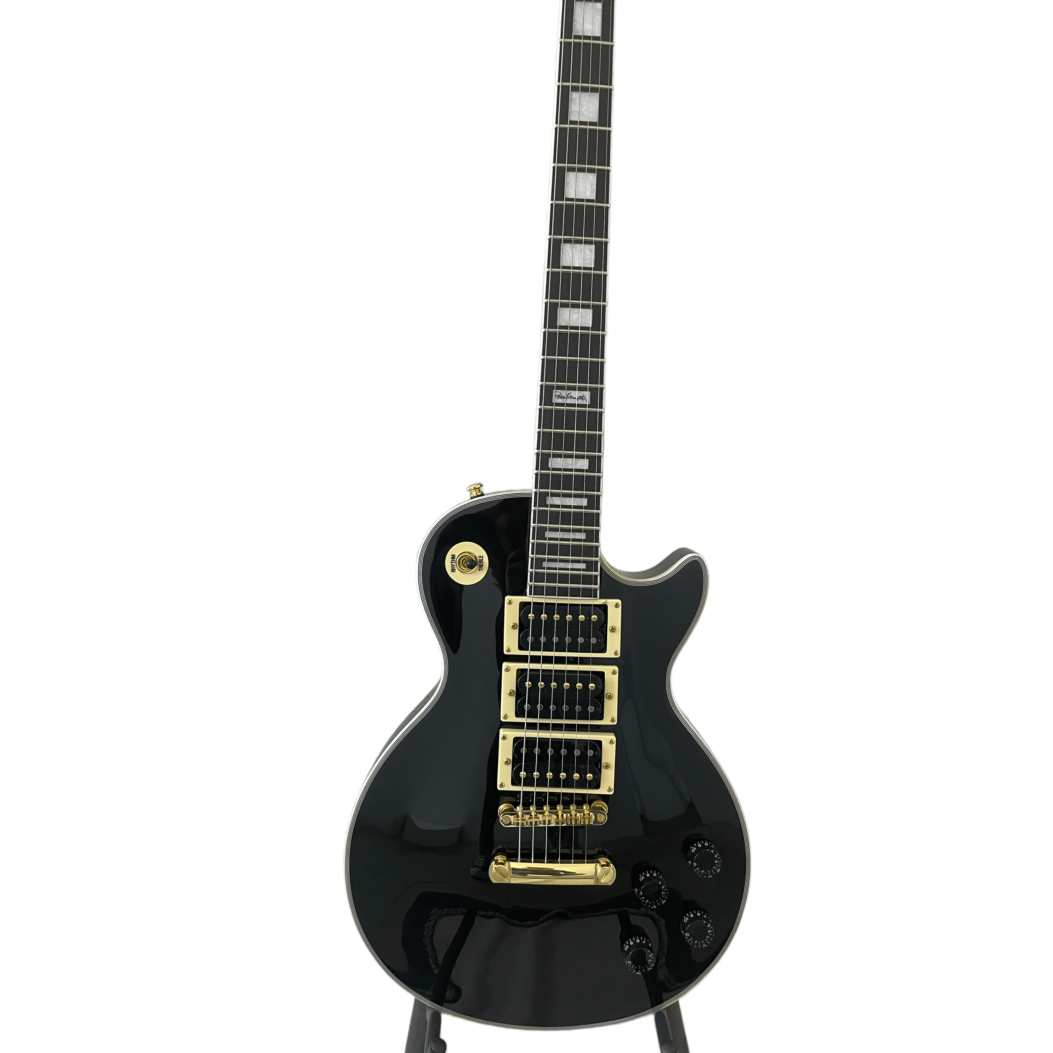 Classic Black Beauty LP Electric Guitar Rosewood Fingerboard Gold-Tone Hardware