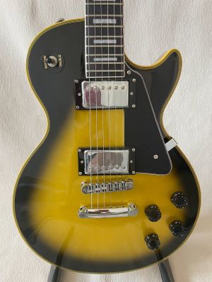 High Quality LP Electric Guitar, Chrome Hardware Yellow Wrap And Logo