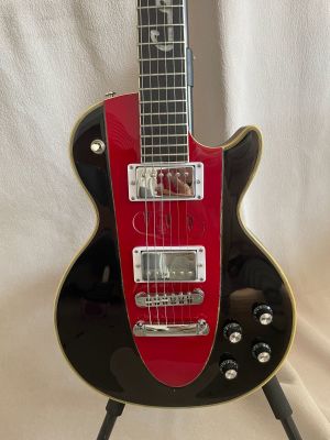 High Quality Fifth Line LP Electric Guitar Mahogany Body Silver Hardware Black