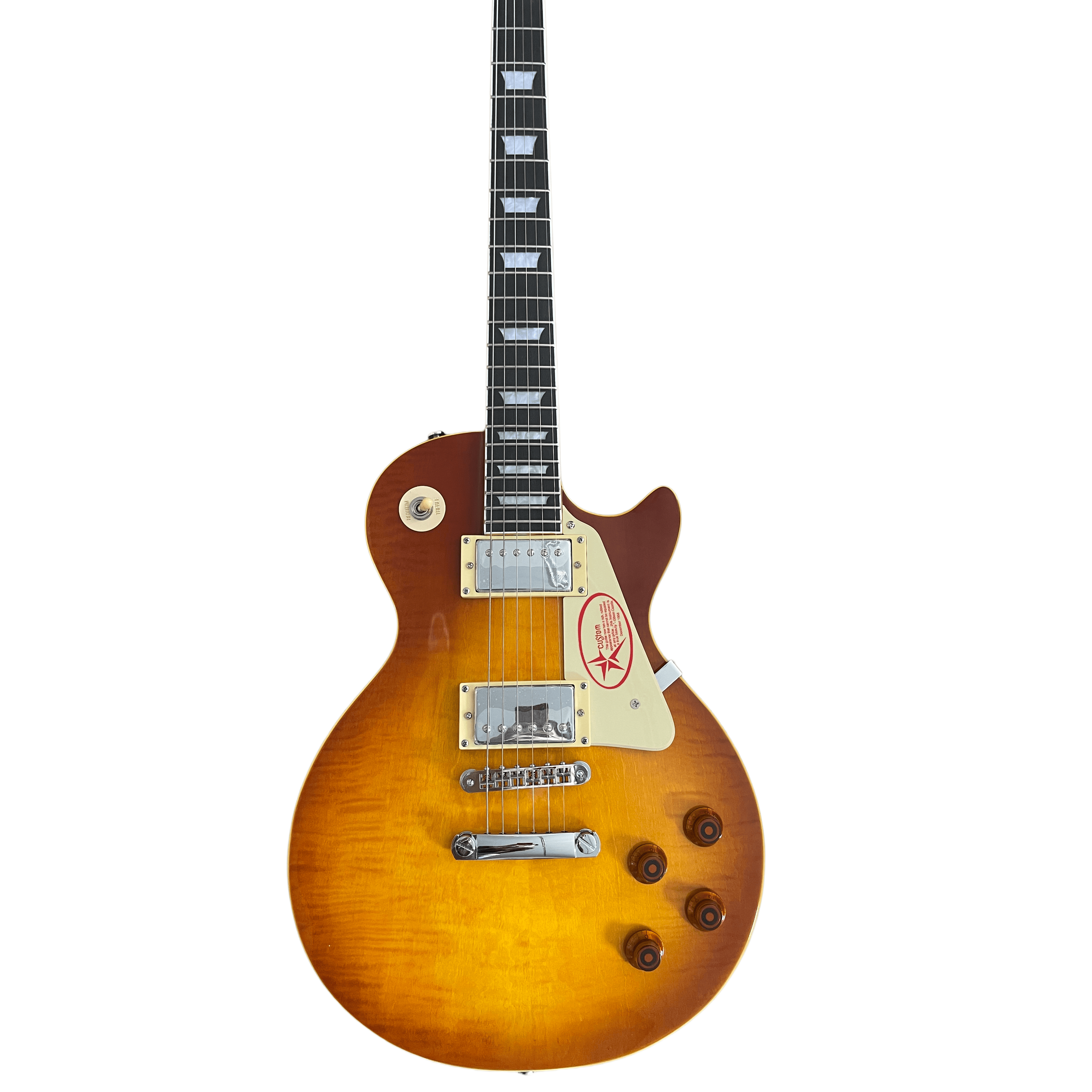 Standard LP Electric Guitar Mahogany Body Flame Maple Top 6 String