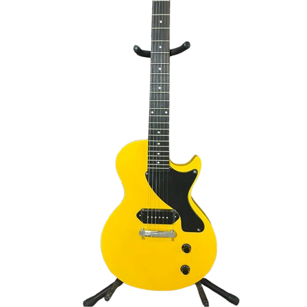 Factory customization electric guitar junior yellow color solid body hot sale