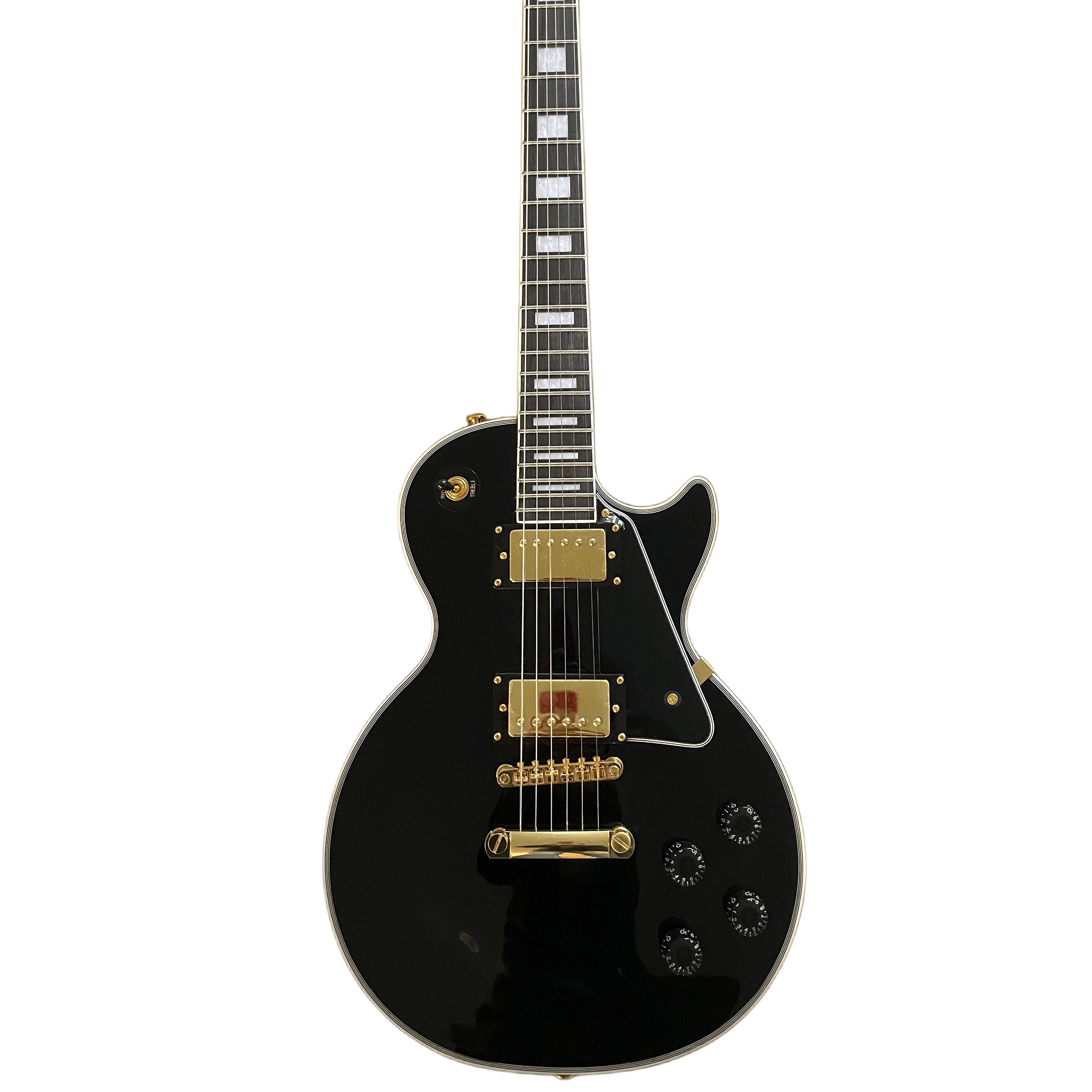 High Quality LP Electric Guitar Rosewood Fingerboard Black Beauty Solid Body Gold Accessories