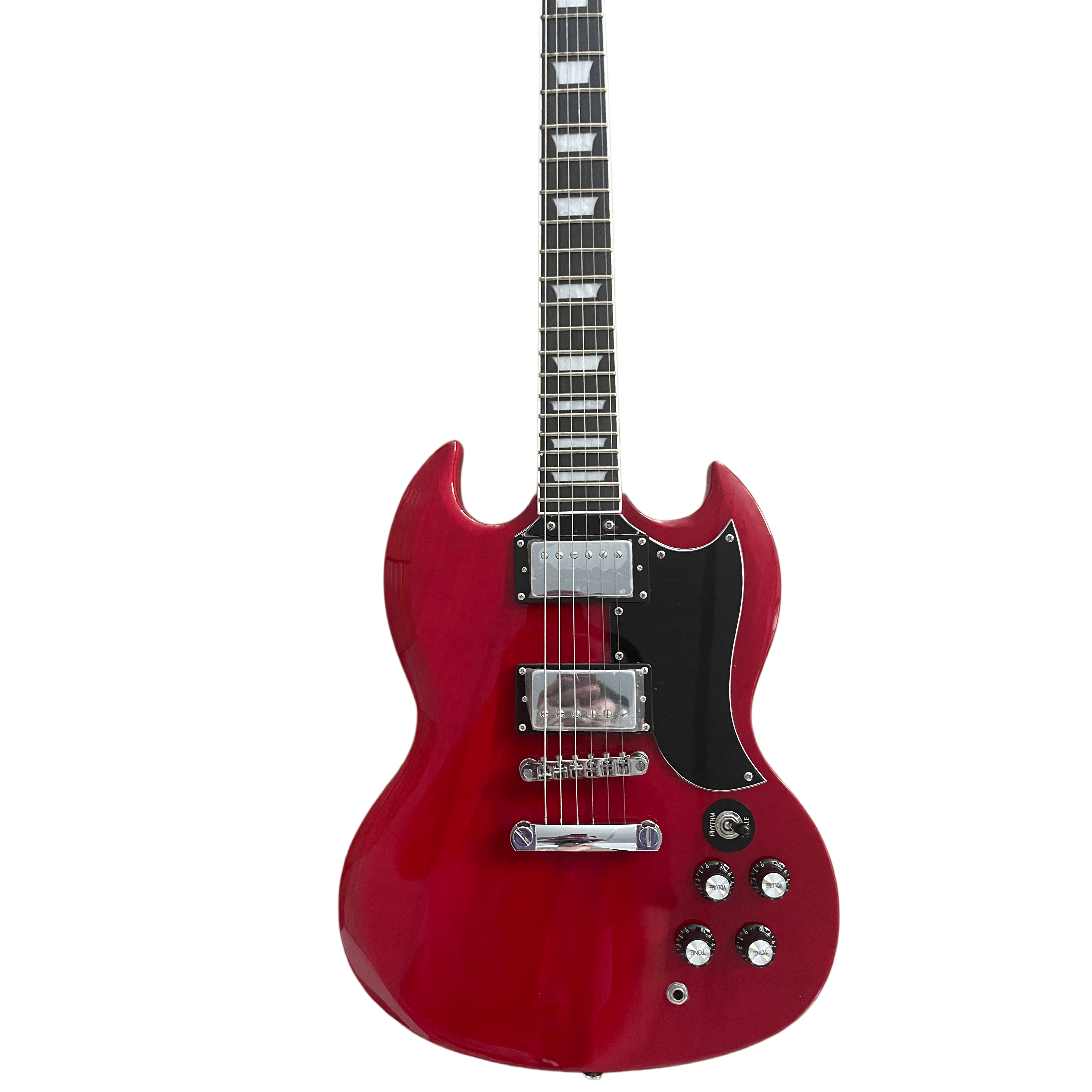 Custom OEM Factory SG Model G400 Red 6 Stings Electric Guitar Chrome Hardware Mahogany Body