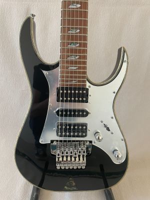 7 Strings Electric Guitar Floydrose Vibrato Rosewood Fretboard 3H Open Pickup Black