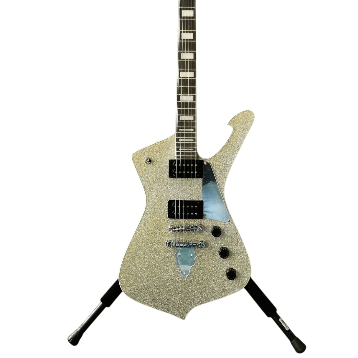 Iceman Paul Stanley Use Style Electric Guitar Pickguard Abalone Body Binding Chrome Hardware Large Particle Finish