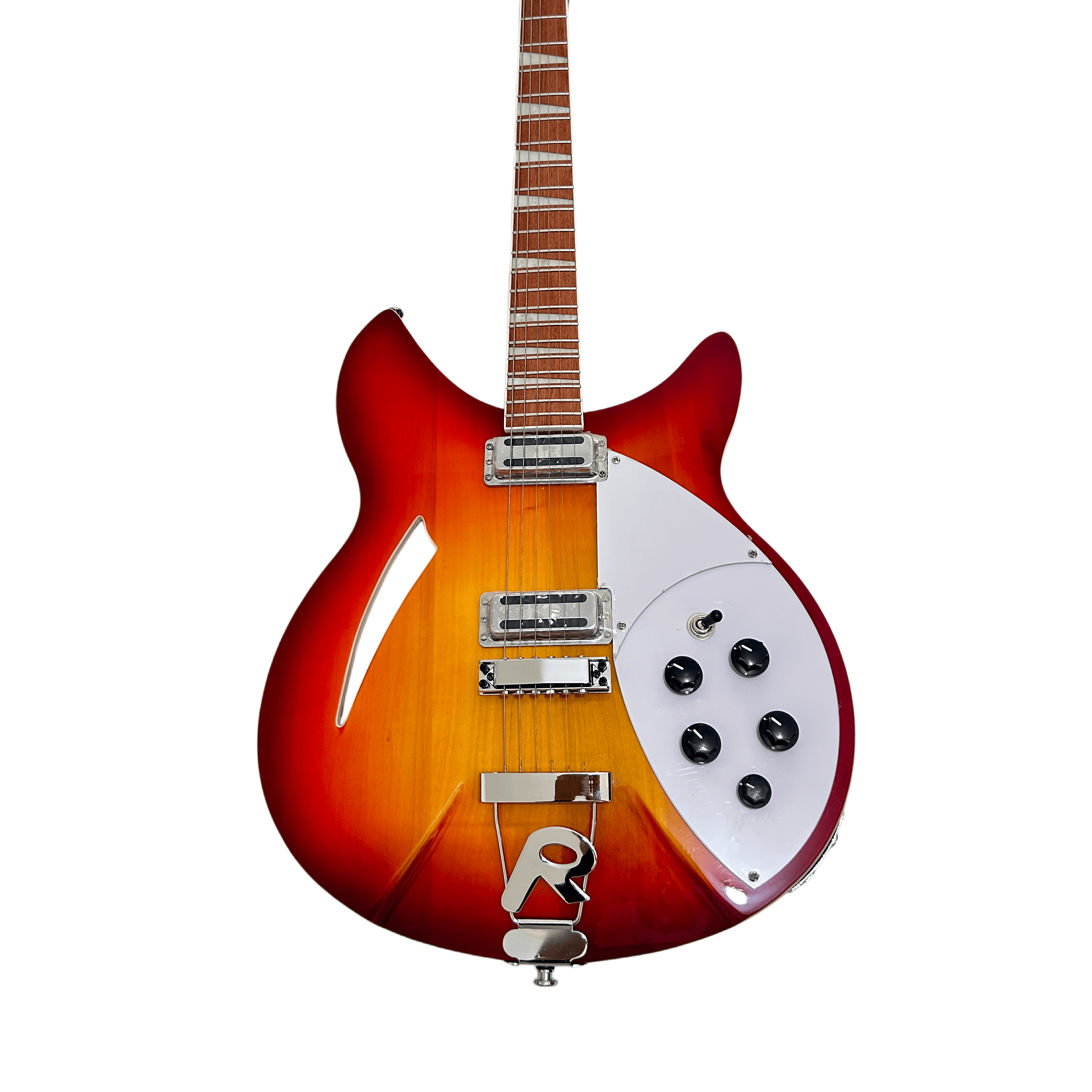 High-quality 360 Electric Guitar Two-Piece Pickup  'R' Tailpiece Cherry Sunburst Color
