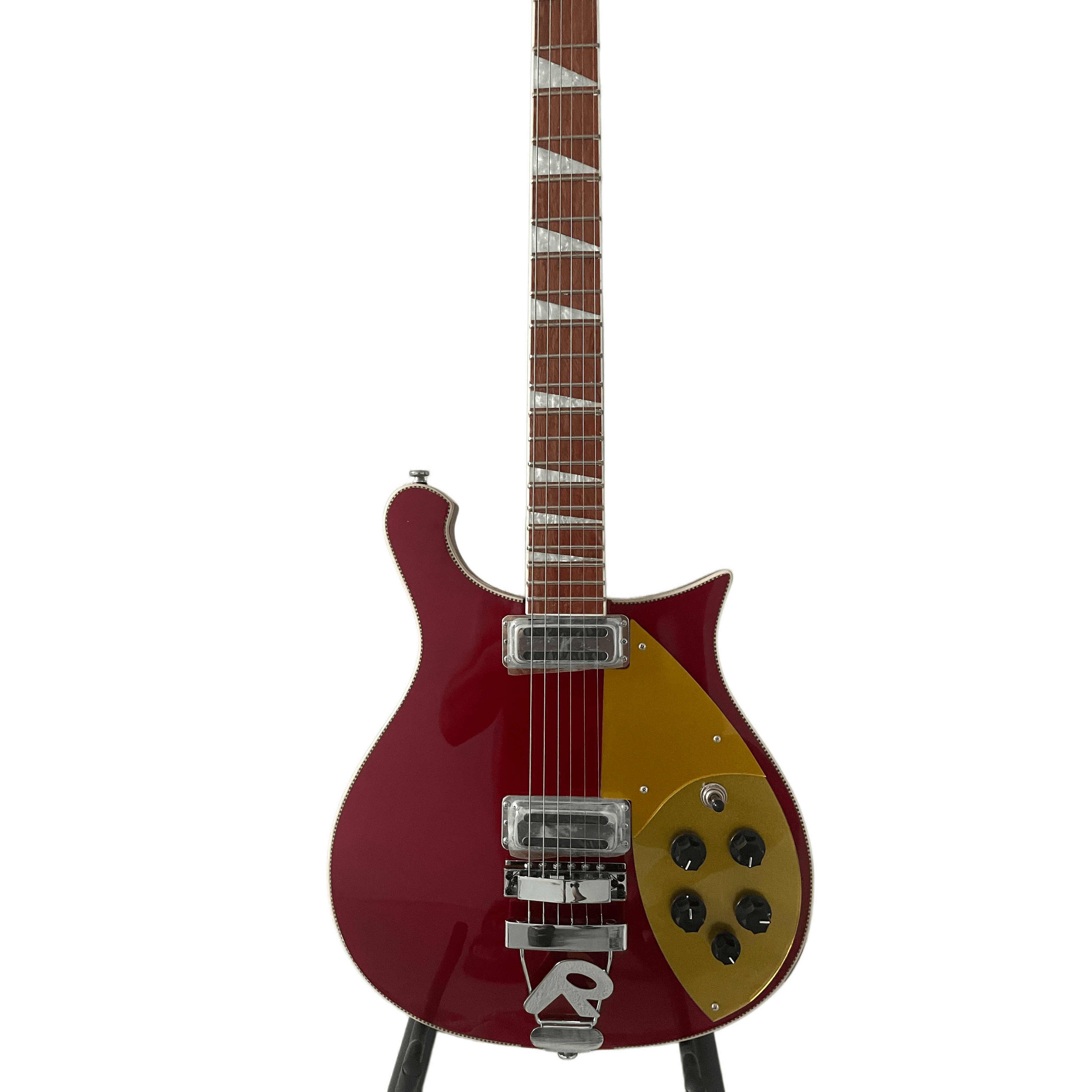 Red 660 Electric Guitar Basswood Body Rosewood Fingerboard Neck Thtough Joint 'R' Tailpiece
