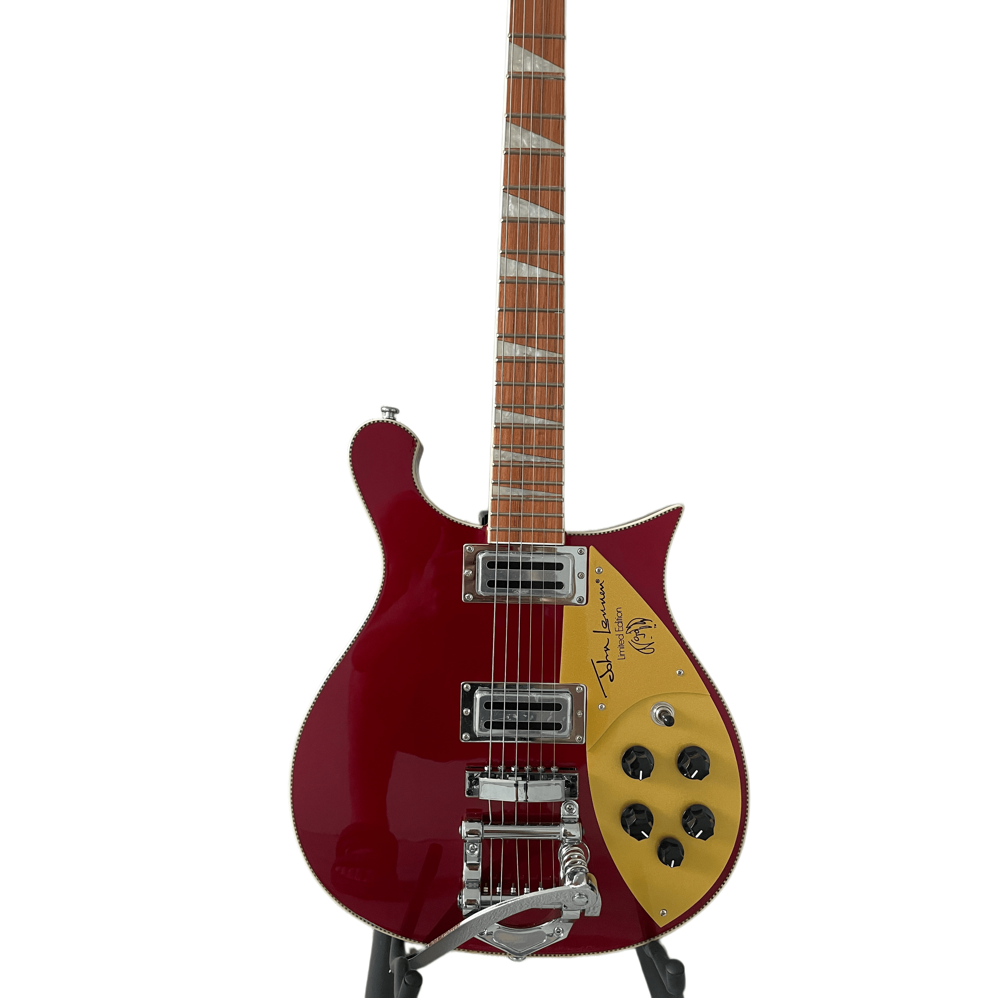 Red 660 Electric Guitar Basswood Body Rosewood Fingerboard Neck Large Vibrato Transparent