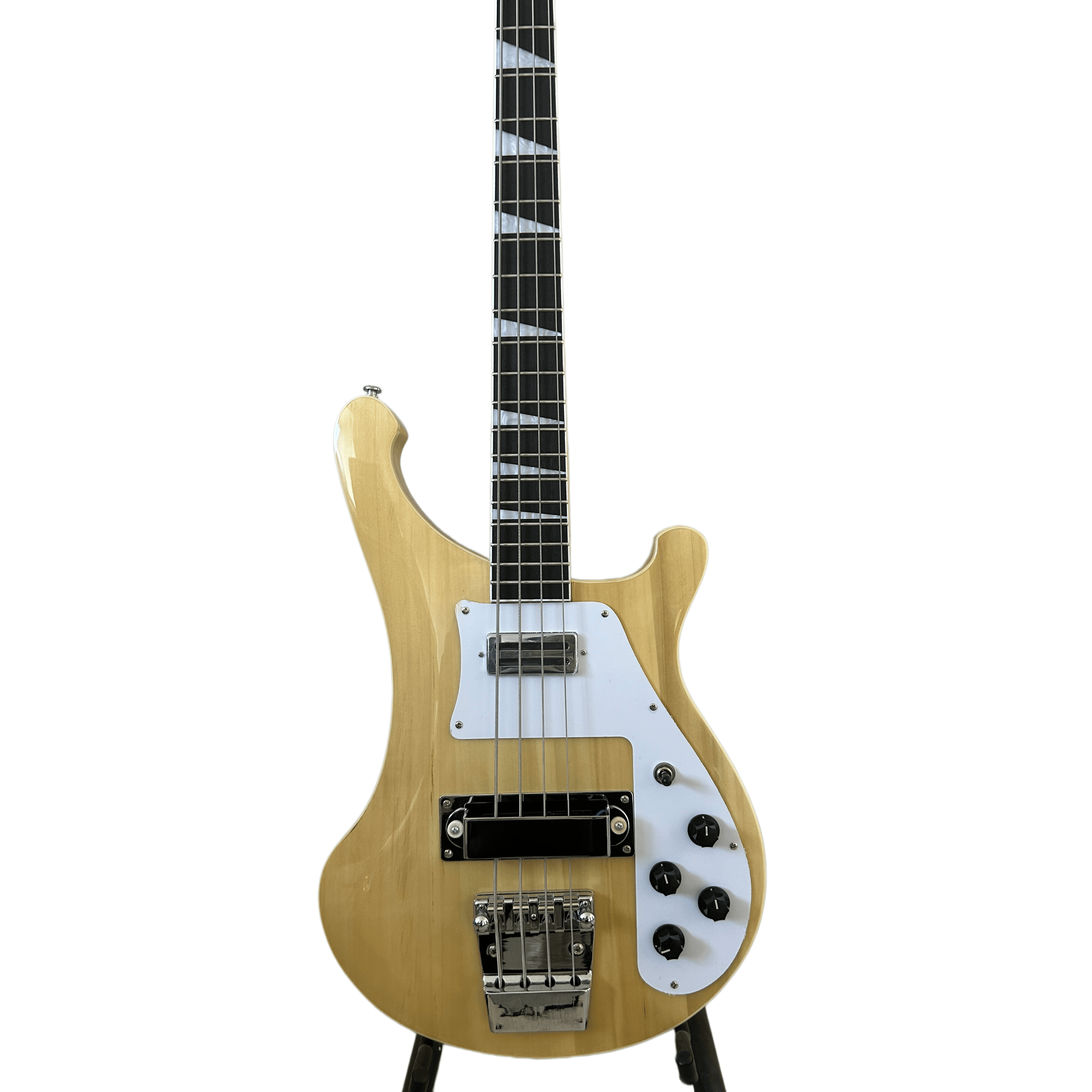 High-Quality Bass Electric Guitar, Basswood Body, Burlywood Color, Rosewood Fingerboard, 4 Strings