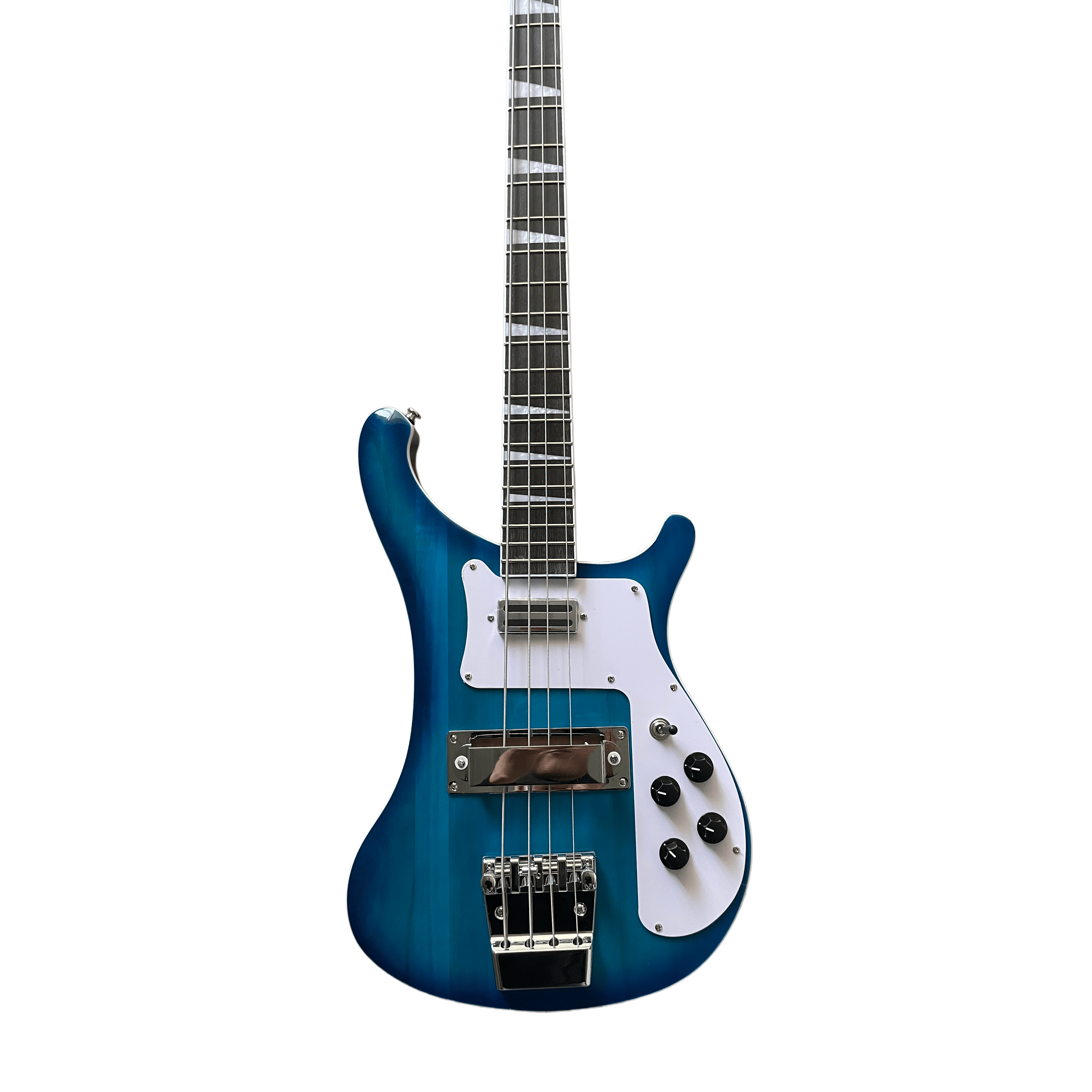 High-Quality Bass Electric Guitar Blue Chrome Hardware 4 Strings