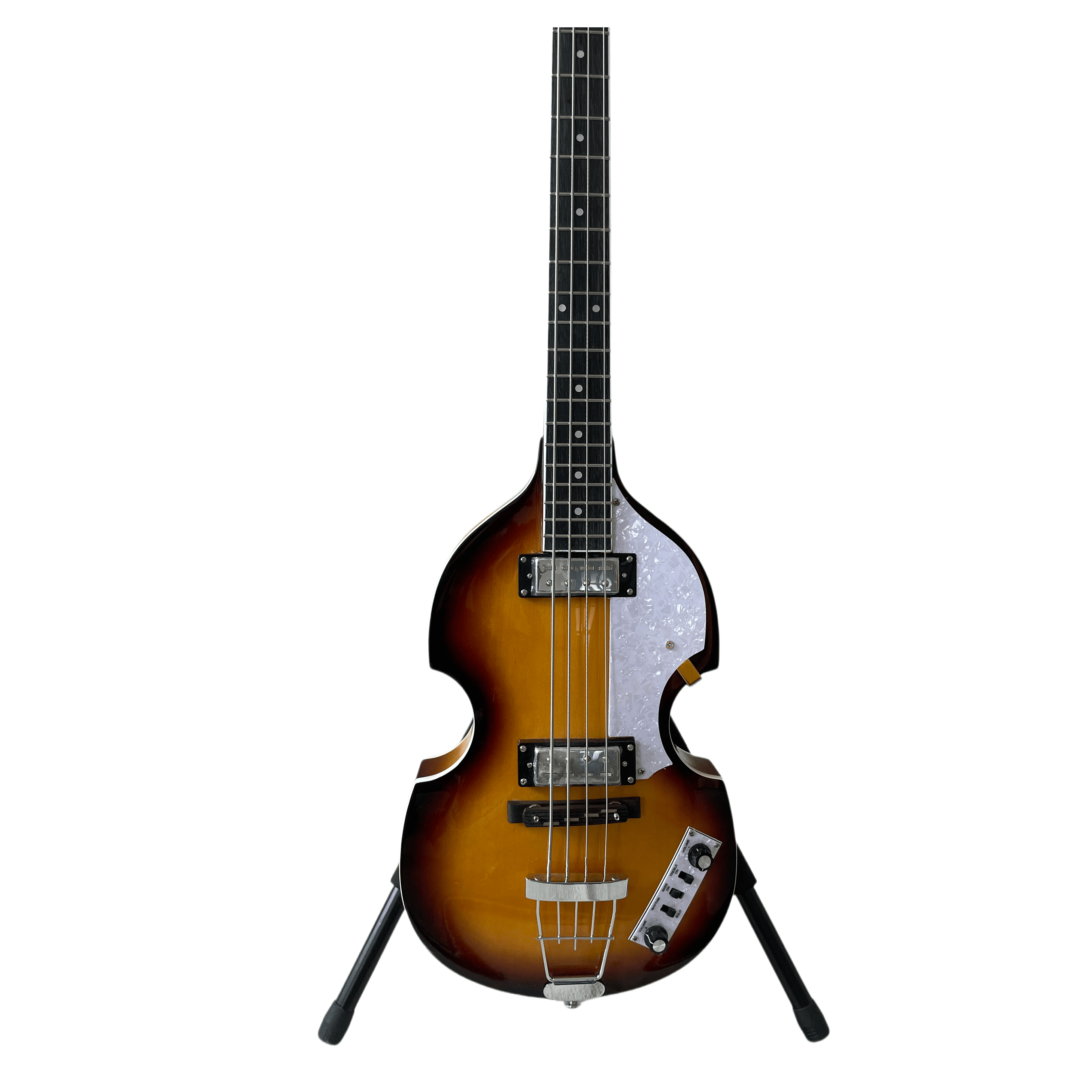 Custom BB2 4-strings Electric Bass Guitar Chrome Hardware Flamed Maple Top Sunburst