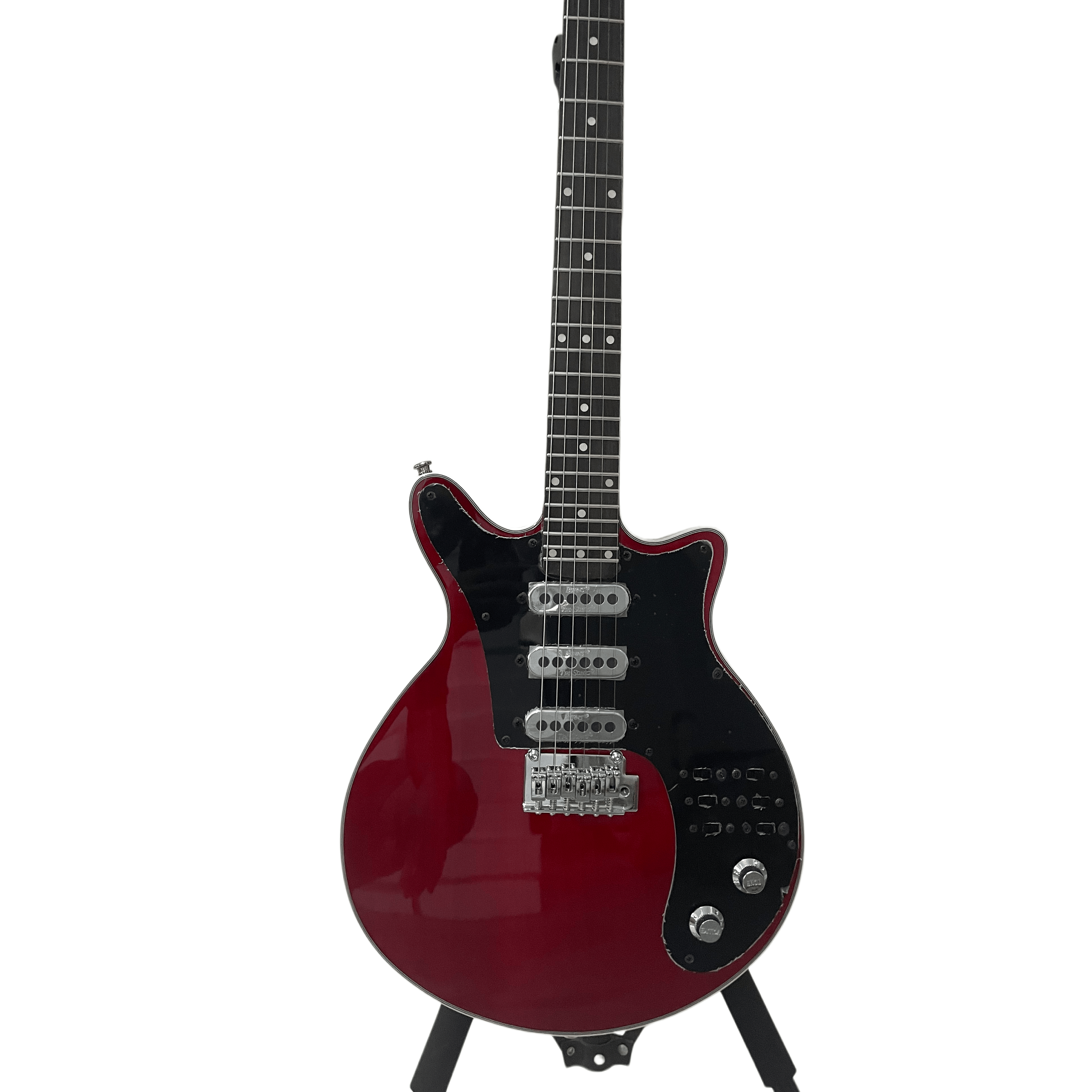 6 String Red Brian May Electric Guitar 3H Pickups Silver Accessories Rosewood Fingerboard