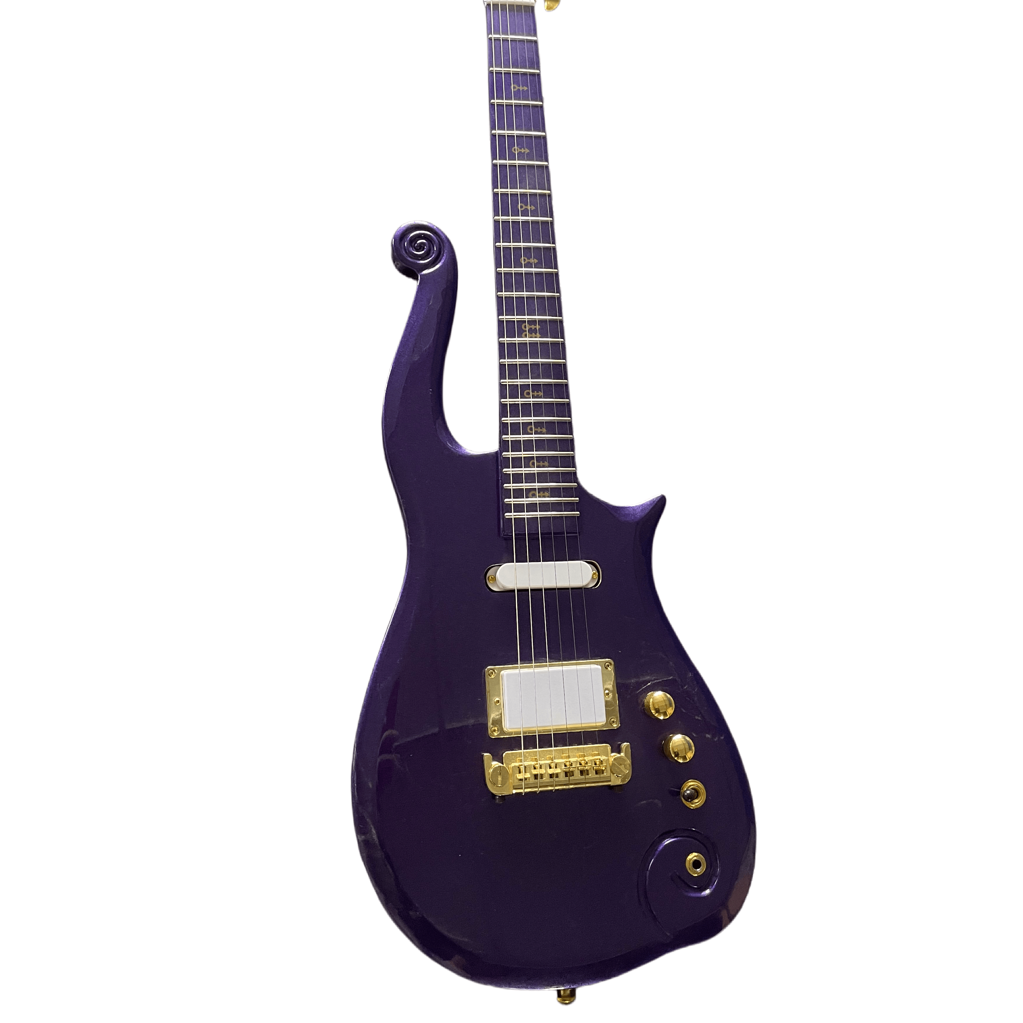 Super Rare Prince Cloud Sparkling Pearls Purple Electric Guitar Alder Body, Maple Neck
