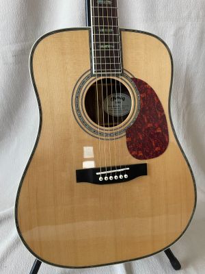 Handmade D45 Acoustic Electric Guitar  Top Solid Spruce Abalone Inlay