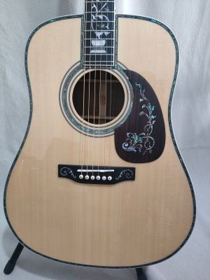 Precious abalone inlay D45 41 inches Acoustic guitar solid spruce top i