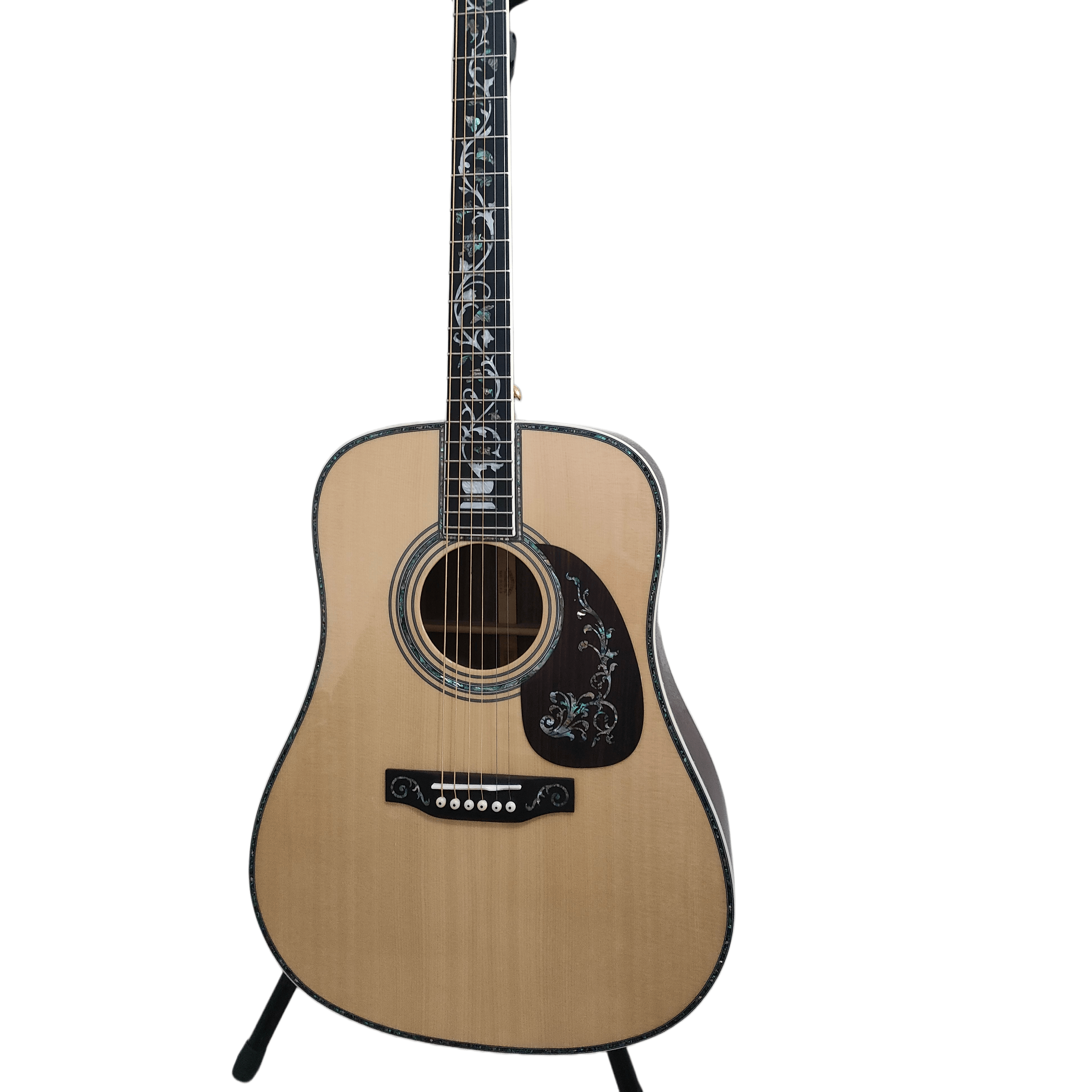 Precious abalone inlay D45 41 inches Acoustic guitar solid spruce top i