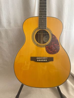 Handmade OM28 Acoustic Electric Guitar Hollow solid Spruce Top 20 Frets