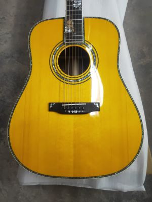 Factory Customized Imperial Bird Full Veneer Acoustic Guitar with Ebony Fingerboard Inlay And Undercoding