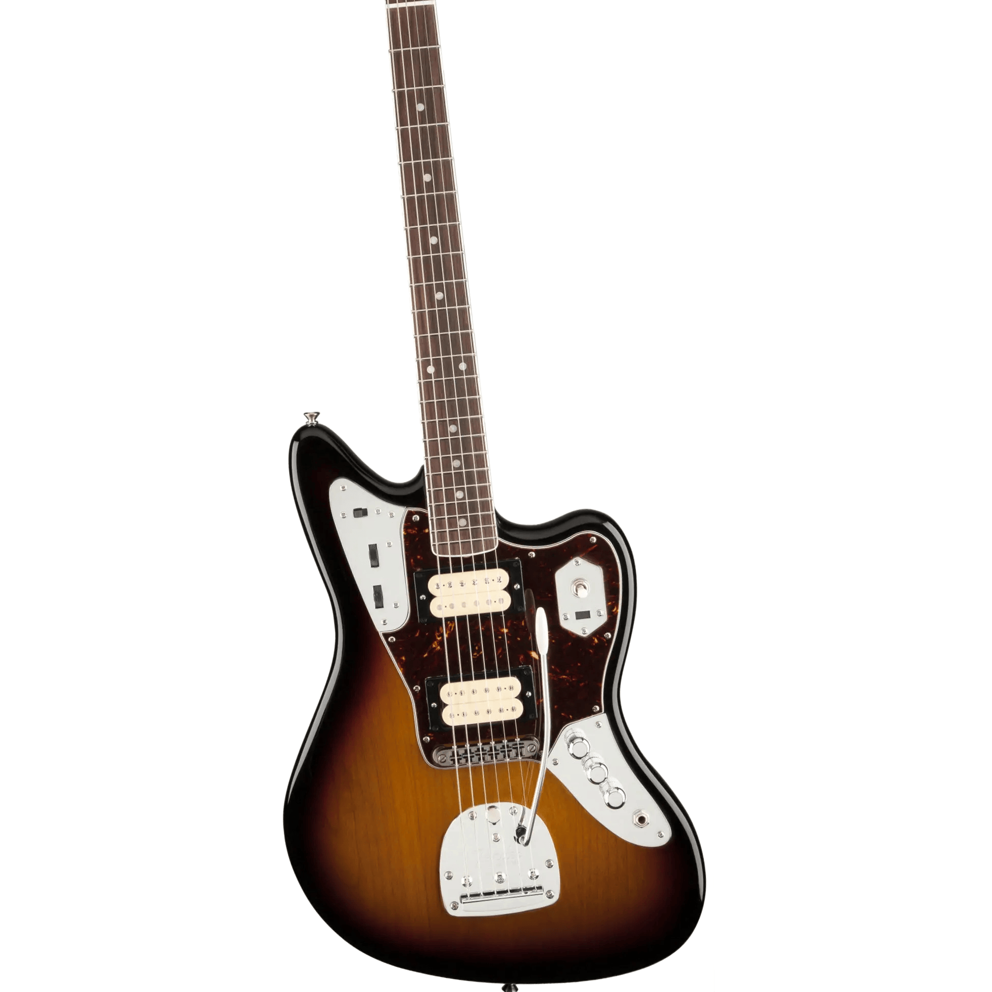 Offset Dual Electric Guitar Sunburst mahogany body rosewood neck Tortoiseshell Pickguard