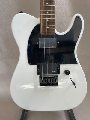 Classic Gloss White 6-String T-Style Electric Guitar Mahogany Body Maple Neck Black Pickguard