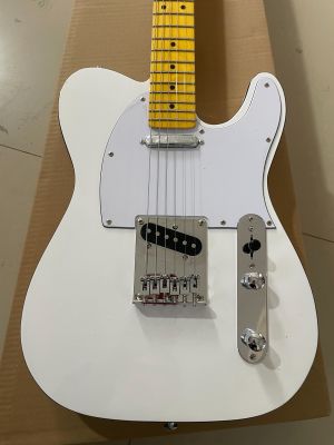 Classic T-Style Electric Guitar Maple Fingerboard SS Pickup Top-loader Bridge Pure White