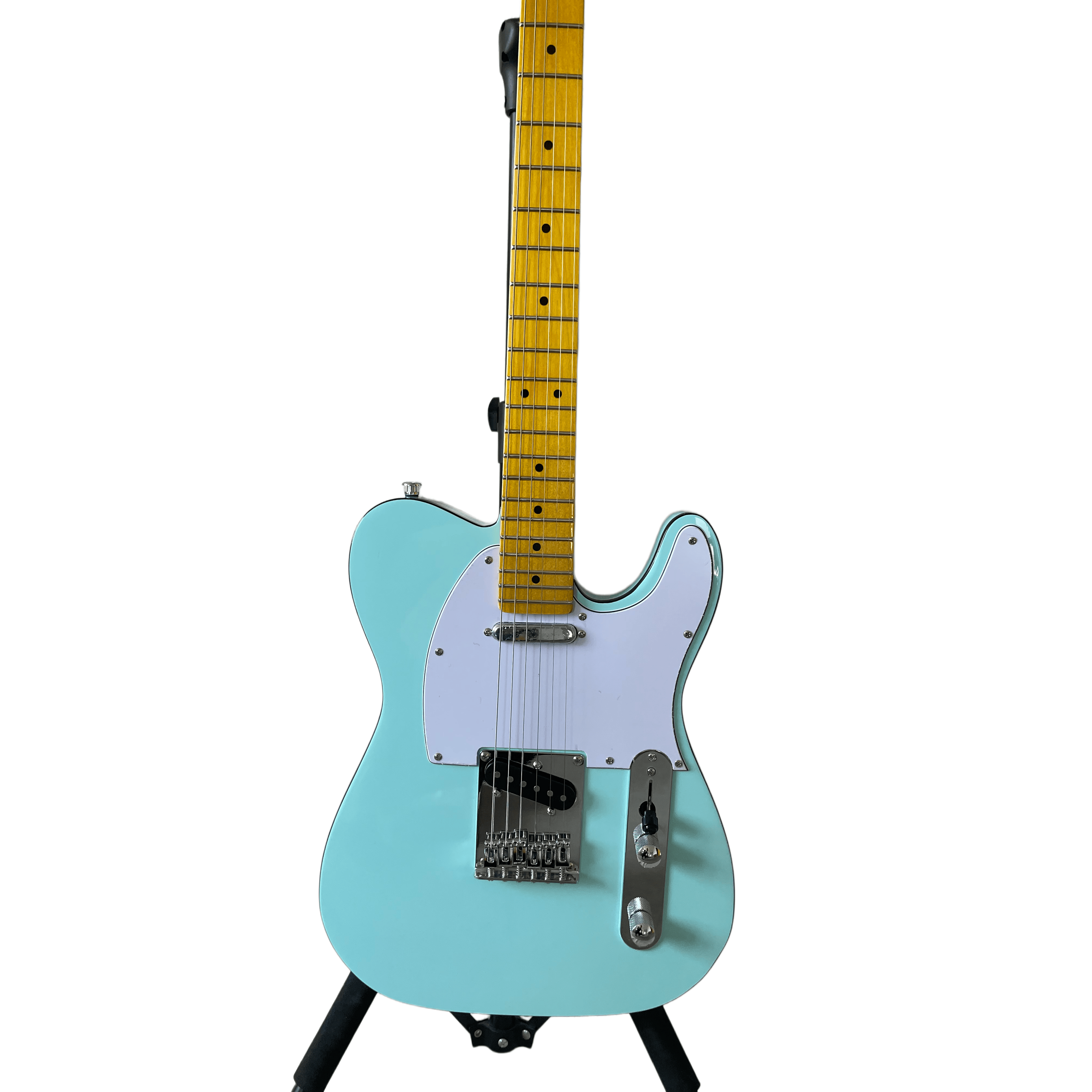 Classic T-Style Electric Guitar Vintage Maple Fingerboard SS Pickup Top-loader Bridge Light Blue