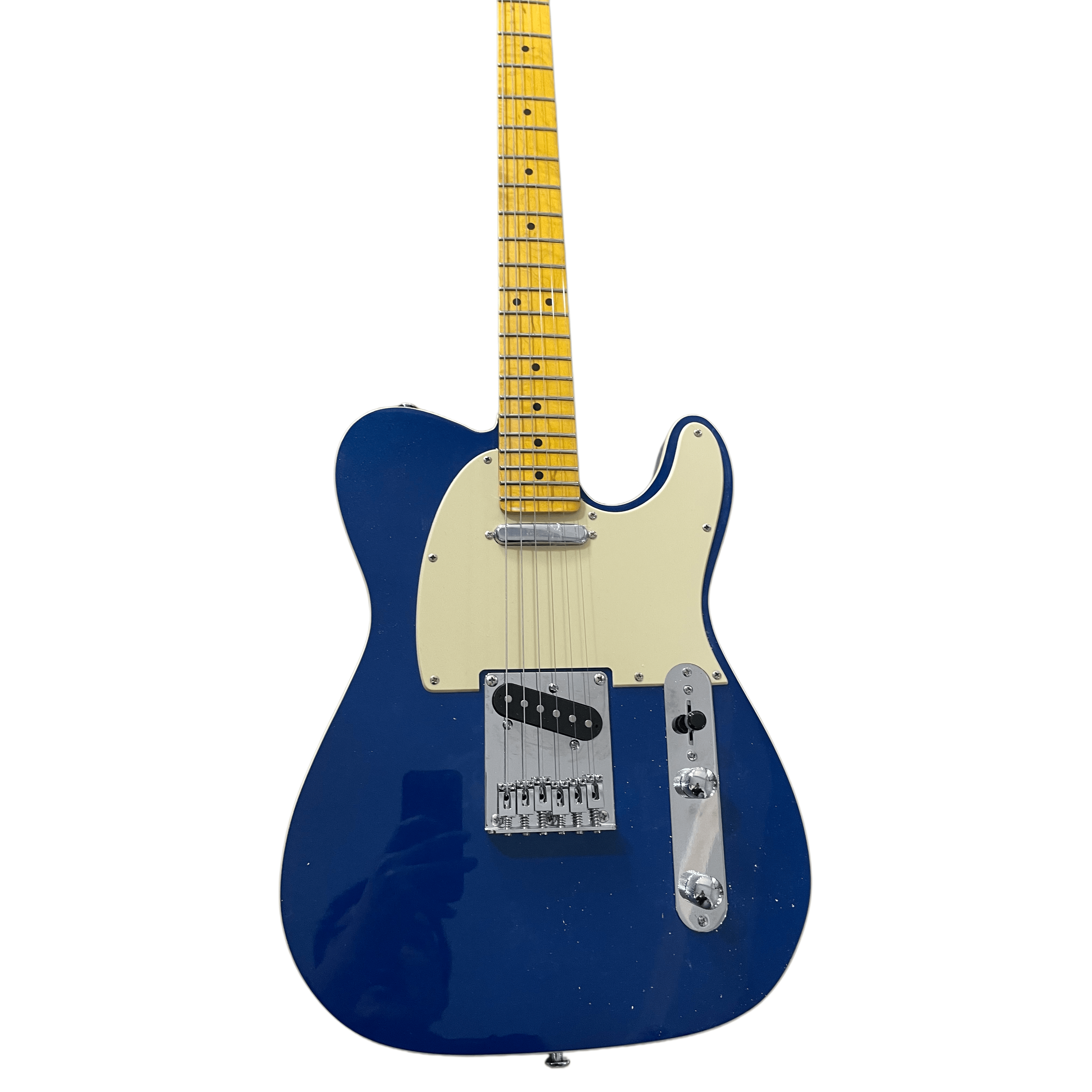 Classic T-Style Electric Guitar Maple Fingerboard SS Pickup Top-loader Bridge Lake Blue ream Pickguard
