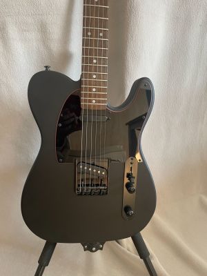 Classic Matte Black 6-String TE-Style Electric Guitar Matte Black Body SS Pickup Top-loader Bridge Mahogany Body