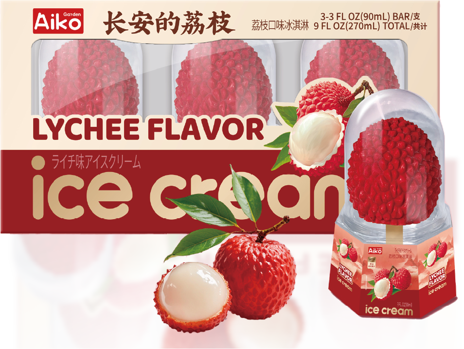 Lychee Flavored Ice Cream