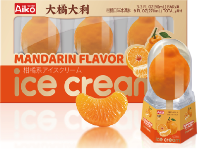 Mandarin Flavored Ice Cream