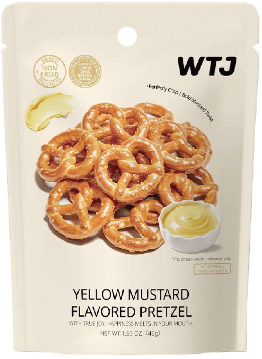 Yellow Mustard Flavored Pretzel