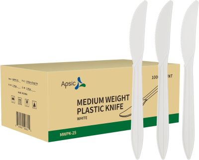 1000 Pack Plastic Knives, 6.4
