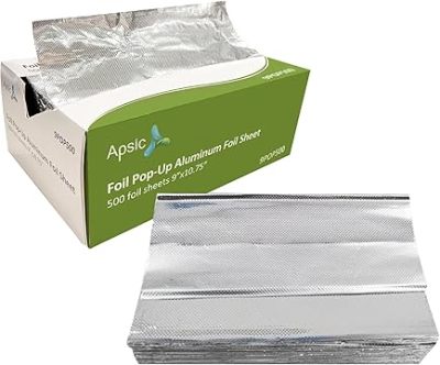 Apsic 3000 Sheets Aluminum Foil Sheets,9